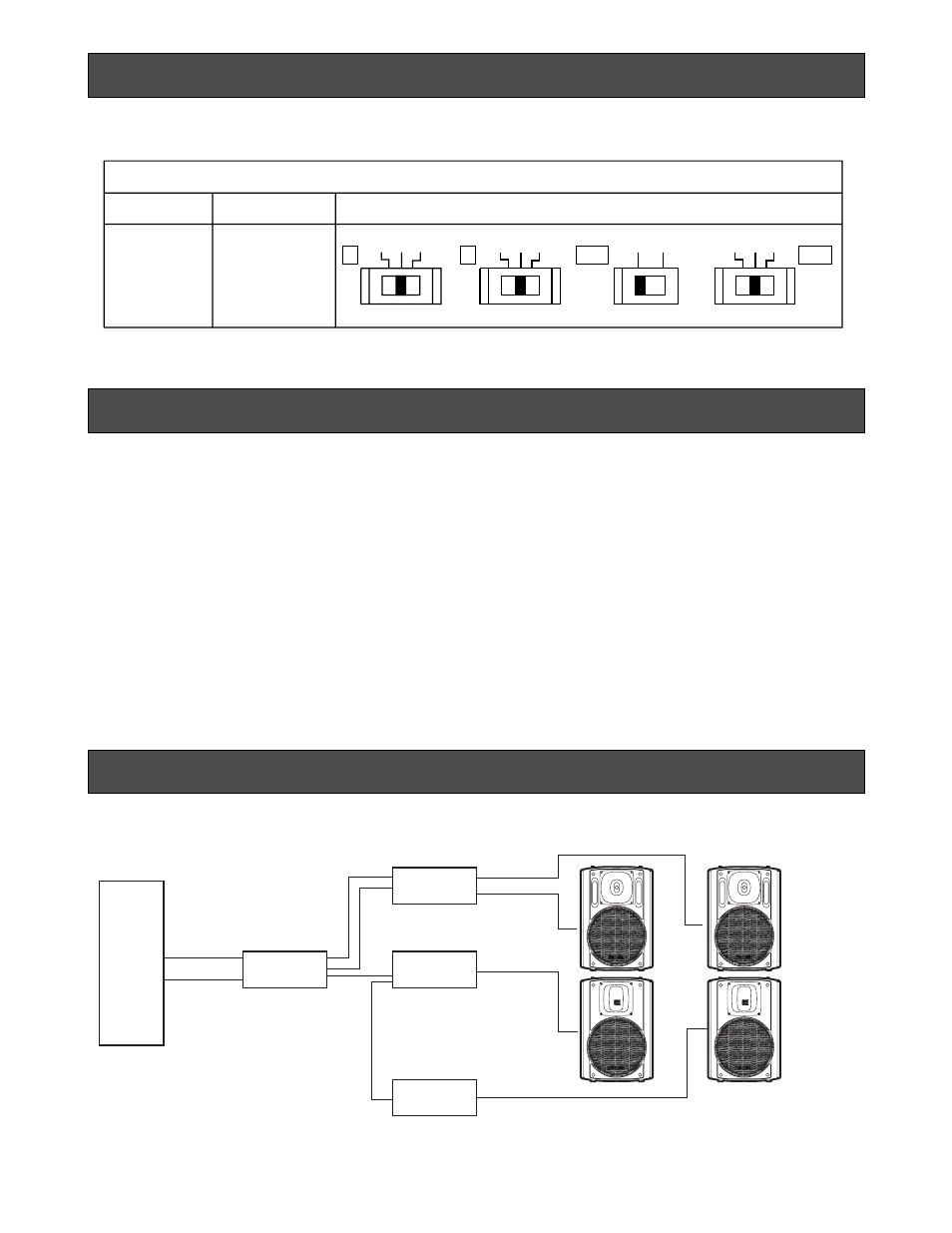 Setting the subwoofer processor, Protection circuits for ws-at300, System diagram | Audio mixer | Panasonic WS-AT300 User Manual | Page 8 / 12