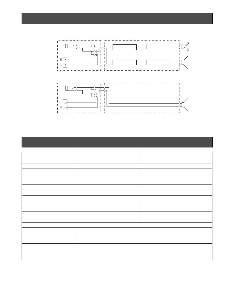 Block diagram, Ws-at300, Ws-at350 | Specifications, Block diagram specifications | Panasonic WS-AT300 User Manual | Page 9 / 12