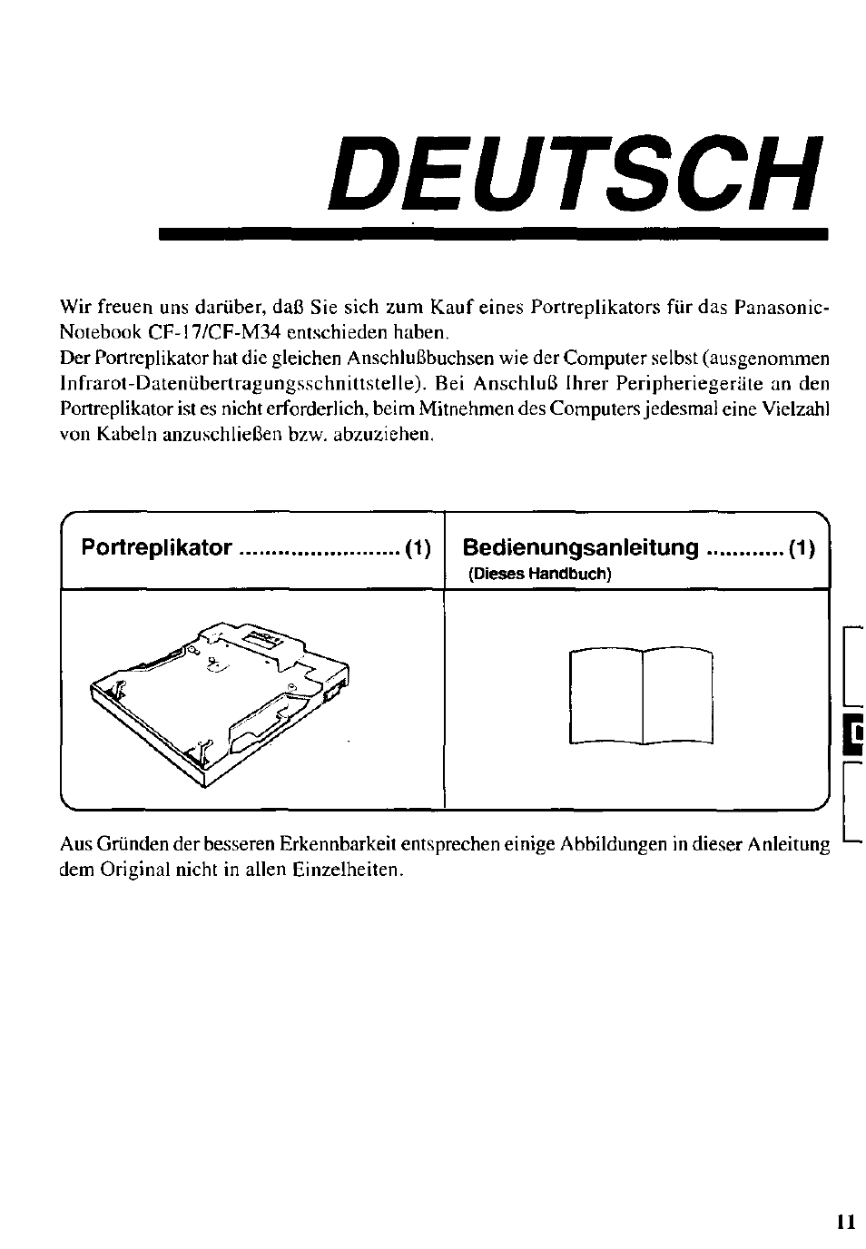 Deutsch | Panasonic CF-VEB341 User Manual | Page 11 / 28