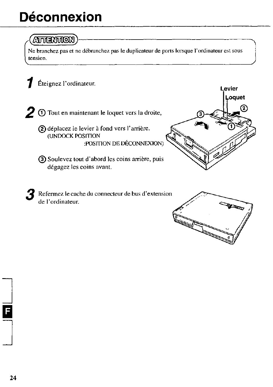 Déconnexion | Panasonic CF-VEB341 User Manual | Page 24 / 28