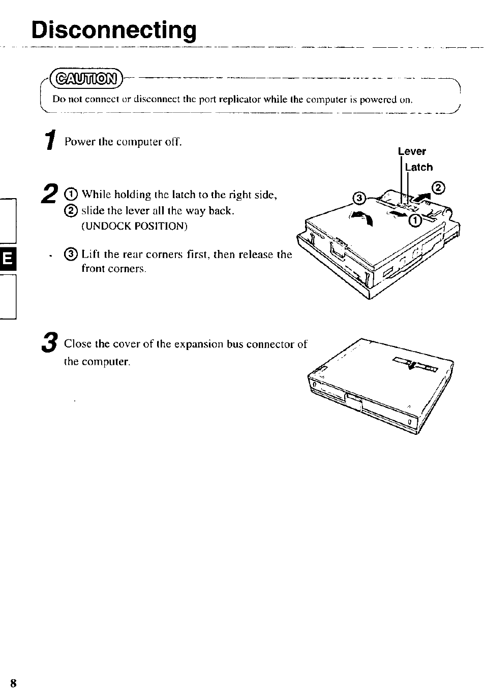 Disconnecting | Panasonic CF-VEB341 User Manual | Page 8 / 28