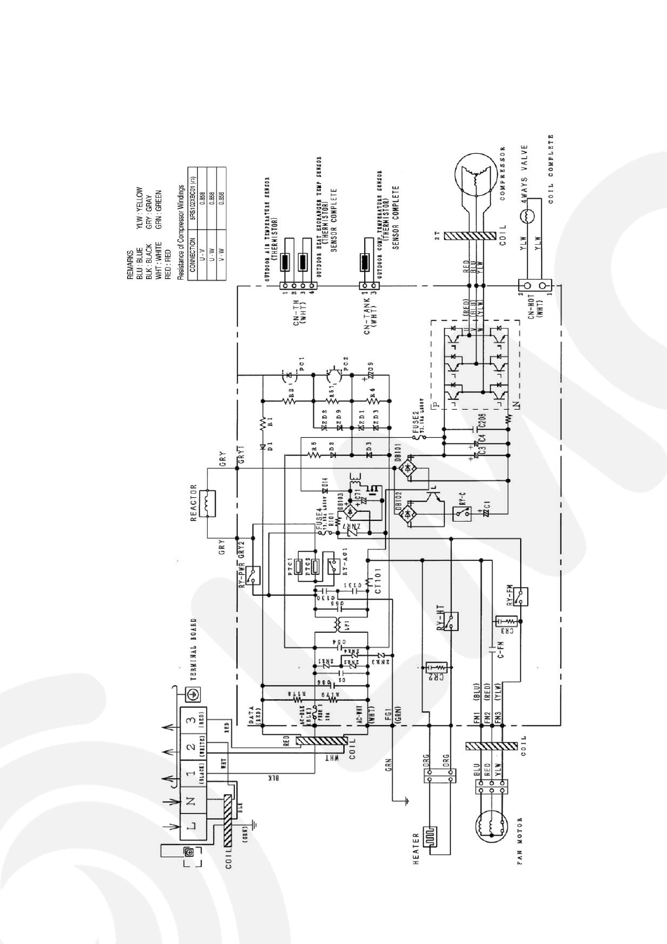 6 wiring connection diagram | Panasonic CS-E9GFEW-2 User Manual | Page 15 / 42