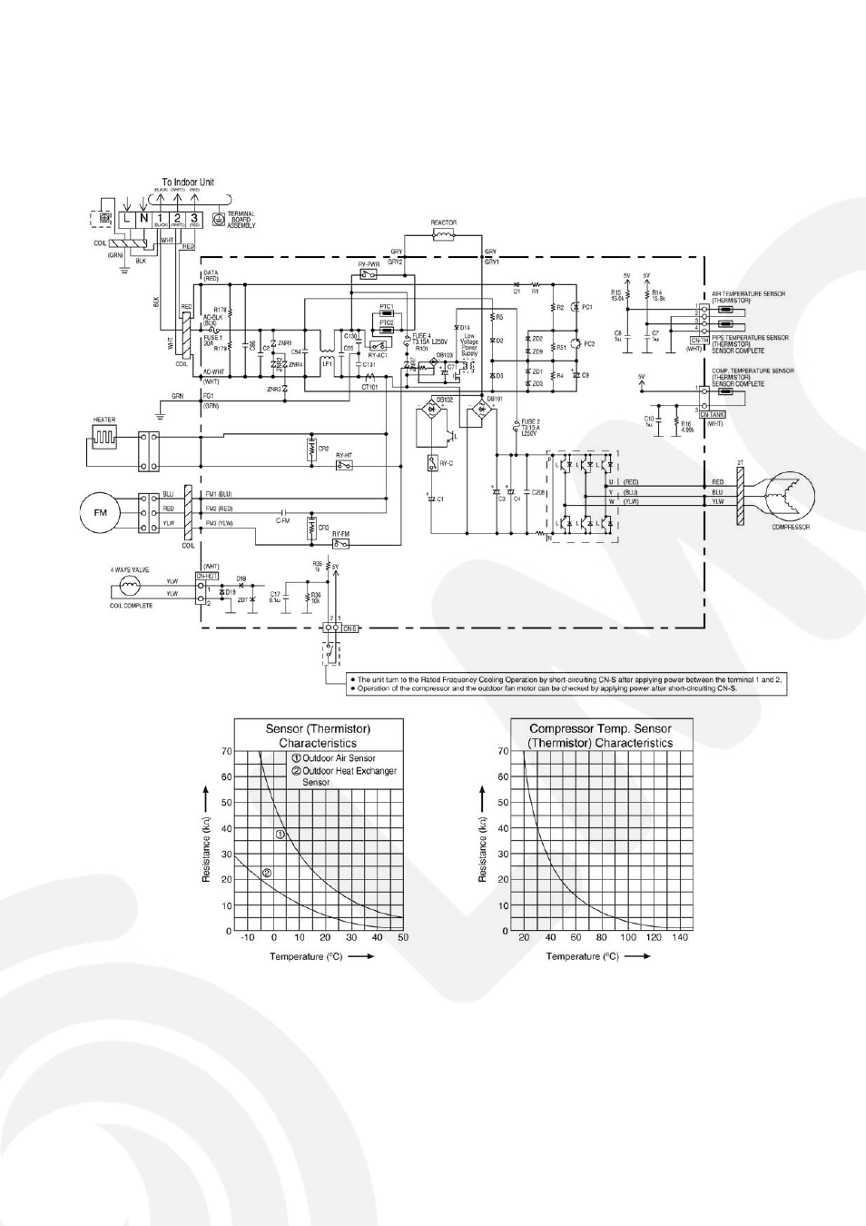 7 electronic circuit diagram | Panasonic CS-E9GFEW-2 User Manual | Page 17 / 42