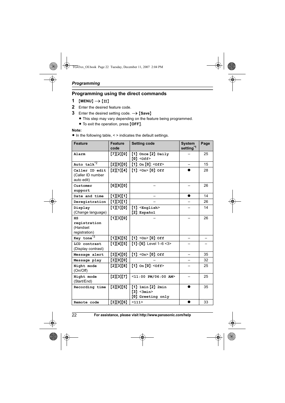 Panasonic KXTG4321 User Manual | Page 22 / 56