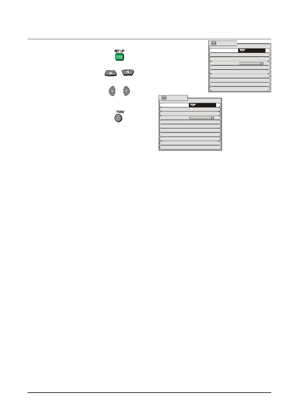 Set up menu, Teletext, Off timer | Wake up timer, Ch colour set, Rf mode av mode, Teletext off timer wake up timer ch colour set | Panasonic TX-76PW300A User Manual | Page 17 / 40