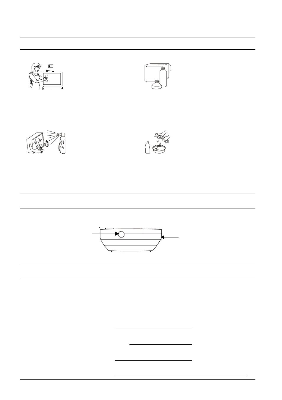 Cleaning the television, Cleaning the remote control, Customer’s record | Customer information cleaning the television | Panasonic TX-76PW300A User Manual | Page 36 / 40