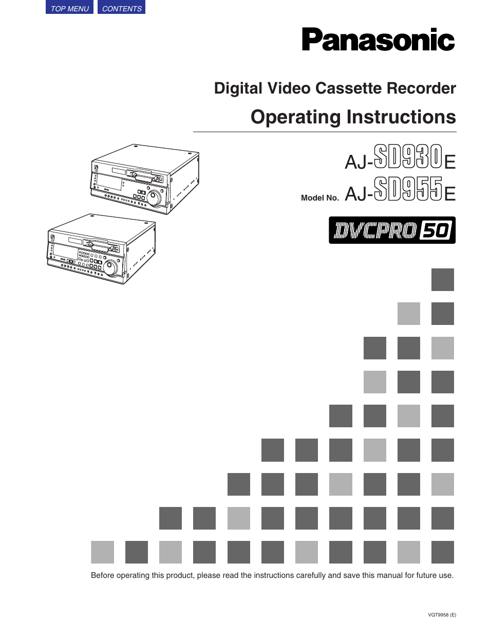 Panasonic VQT9958 User Manual | 77 pages