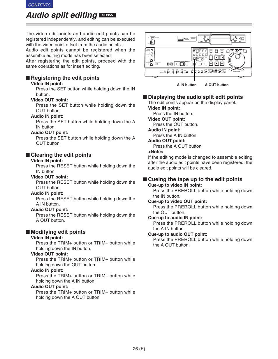 Panasonic VQT9958 User Manual | Page 26 / 77