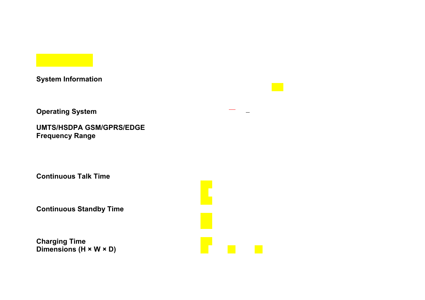 Specification | Panasonic RG4-E02 User Manual | Page 114 / 128