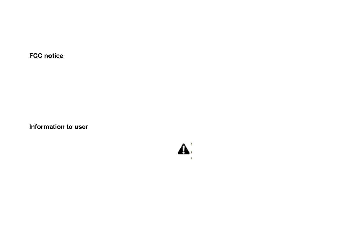 Notice, Nformation to user | Panasonic RG4-E02 User Manual | Page 15 / 128