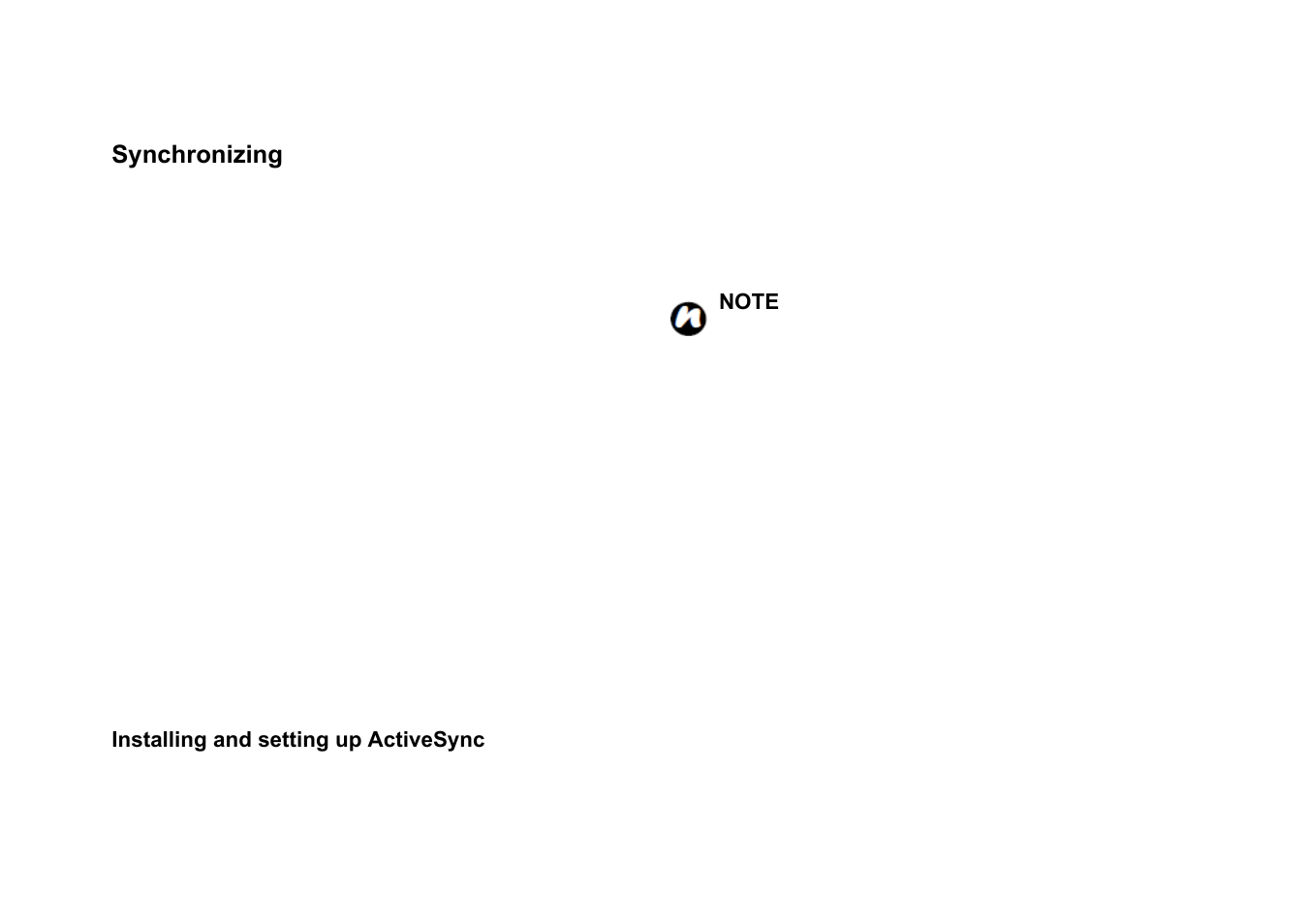 Ynchronizing, Synchronizing | Panasonic RG4-E02 User Manual | Page 30 / 128