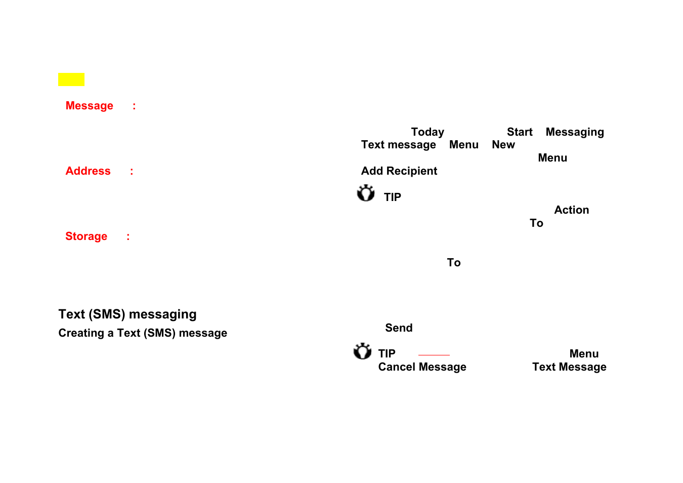 Sms), Messaging | Panasonic RG4-E02 User Manual | Page 39 / 128