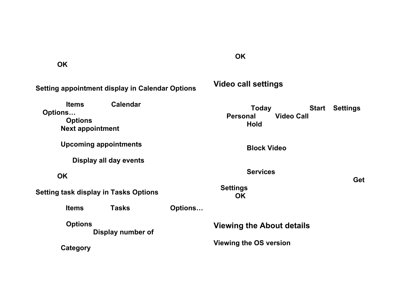 Ideo call settings, Iewing the, Bout details | Panasonic RG4-E02 User Manual | Page 65 / 128
