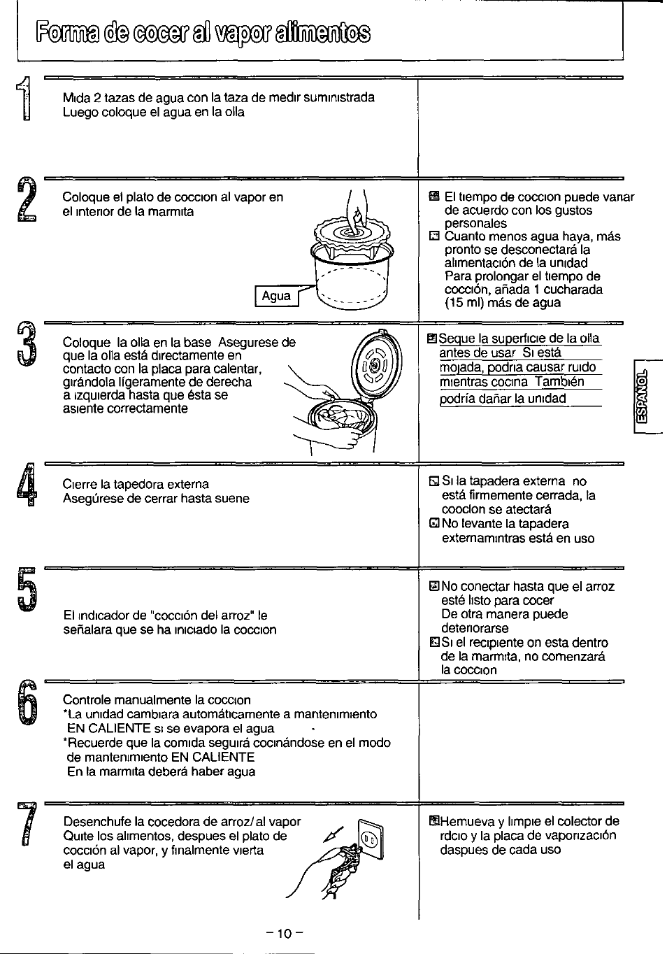 Panasonic SR-SH15PS User Manual | Page 11 / 12