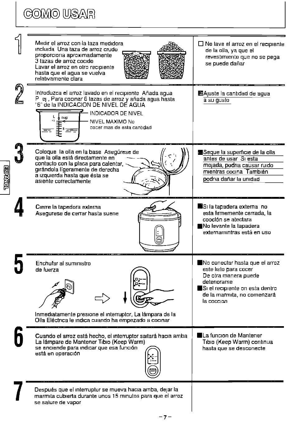 Panasonic SR-SH15PS User Manual | Page 8 / 12