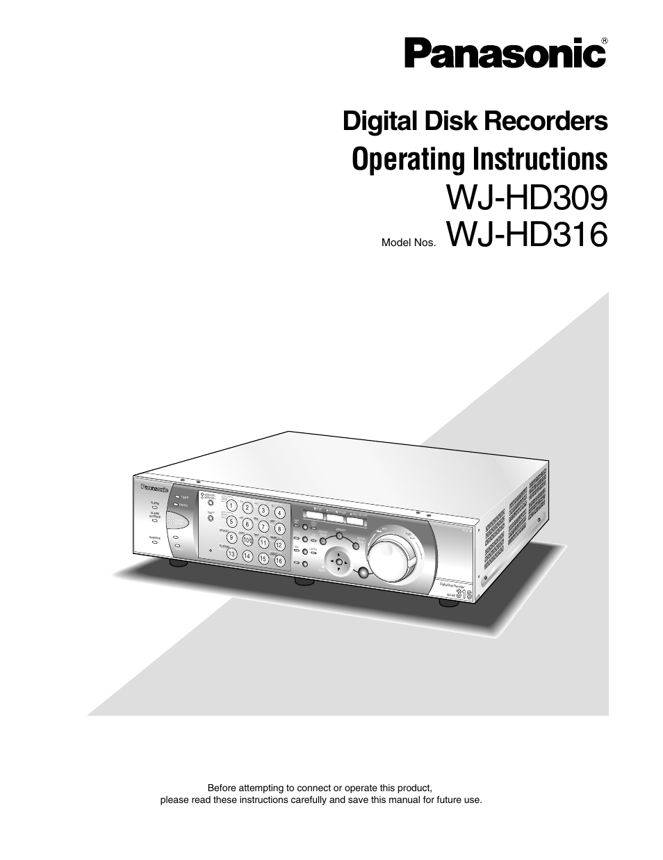 Panasonic WJ-HD316 User Manual | 160 pages