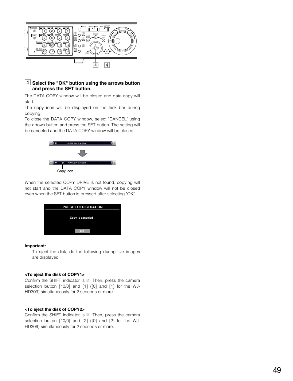 Panasonic WJ-HD316 User Manual | Page 49 / 160