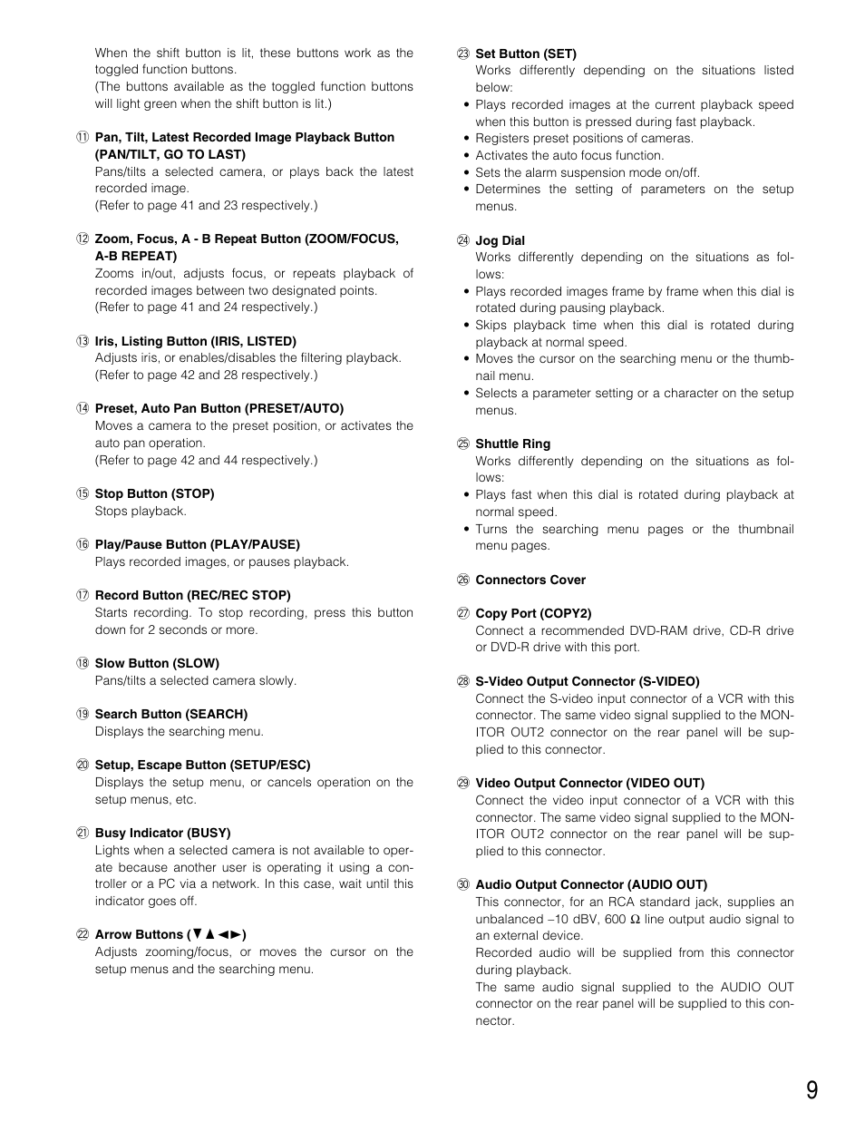 Panasonic WJ-HD316 User Manual | Page 9 / 160