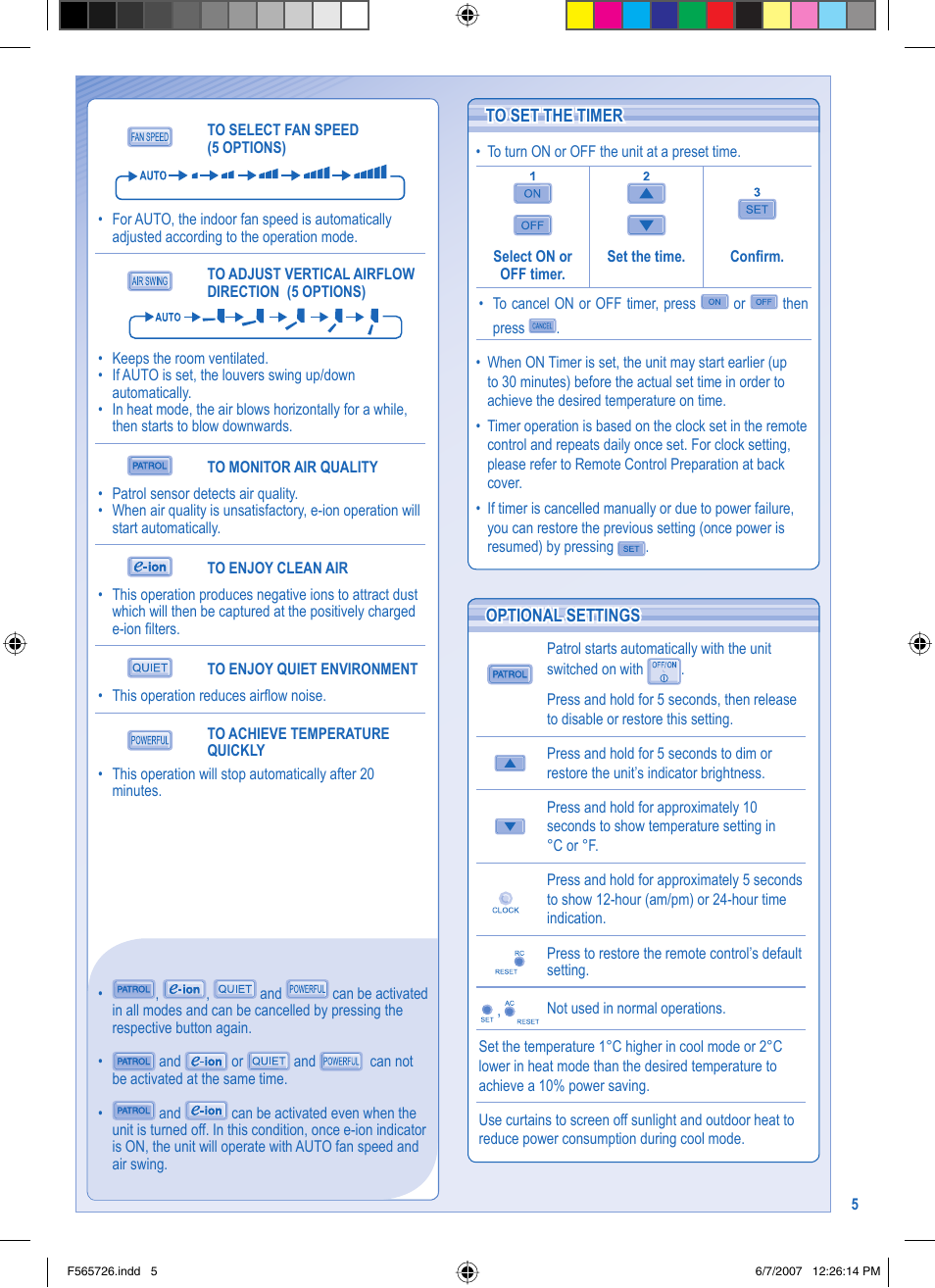 Panasonic CU-E7GKR User Manual | Page 5 / 8