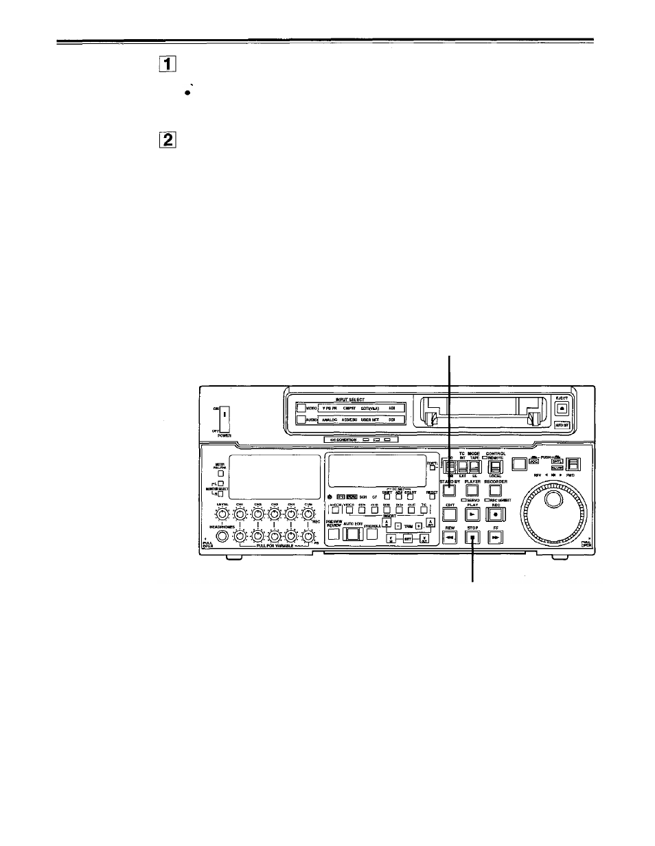Stop/stand by mode | Panasonic AJ-PD950 User Manual | Page 25 / 87