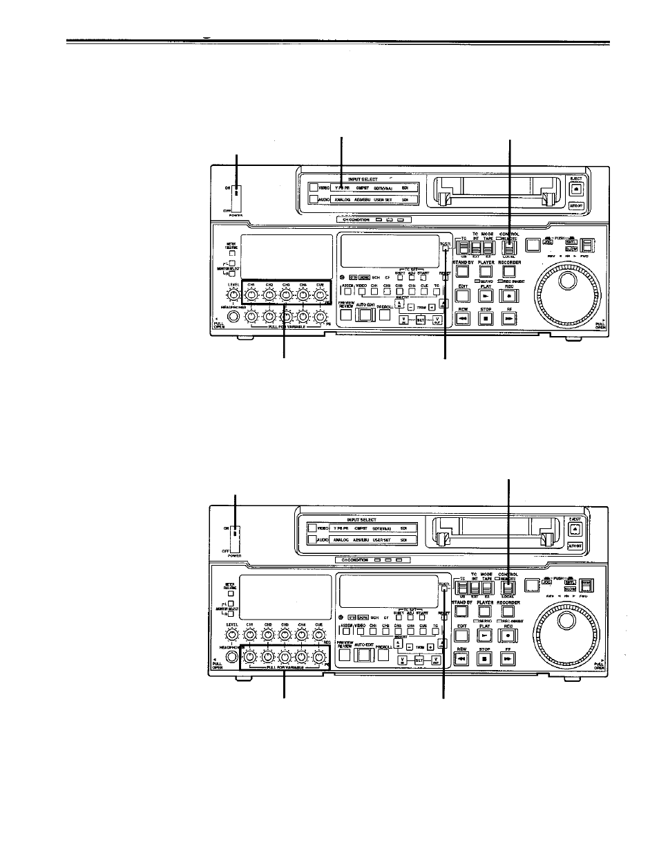 Automatic editing, Switch settings and adjustments | Panasonic AJ-PD950 User Manual | Page 32 / 87