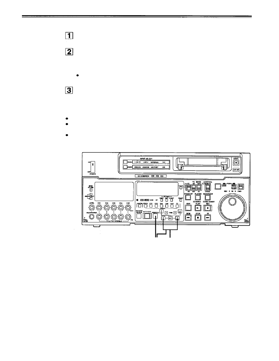 Checking the edit points | Panasonic AJ-PD950 User Manual | Page 35 / 87