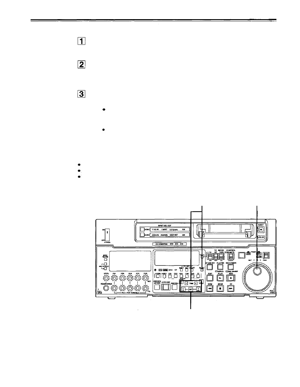 Modifying the edit points, Automatic editing | Panasonic AJ-PD950 User Manual | Page 36 / 87