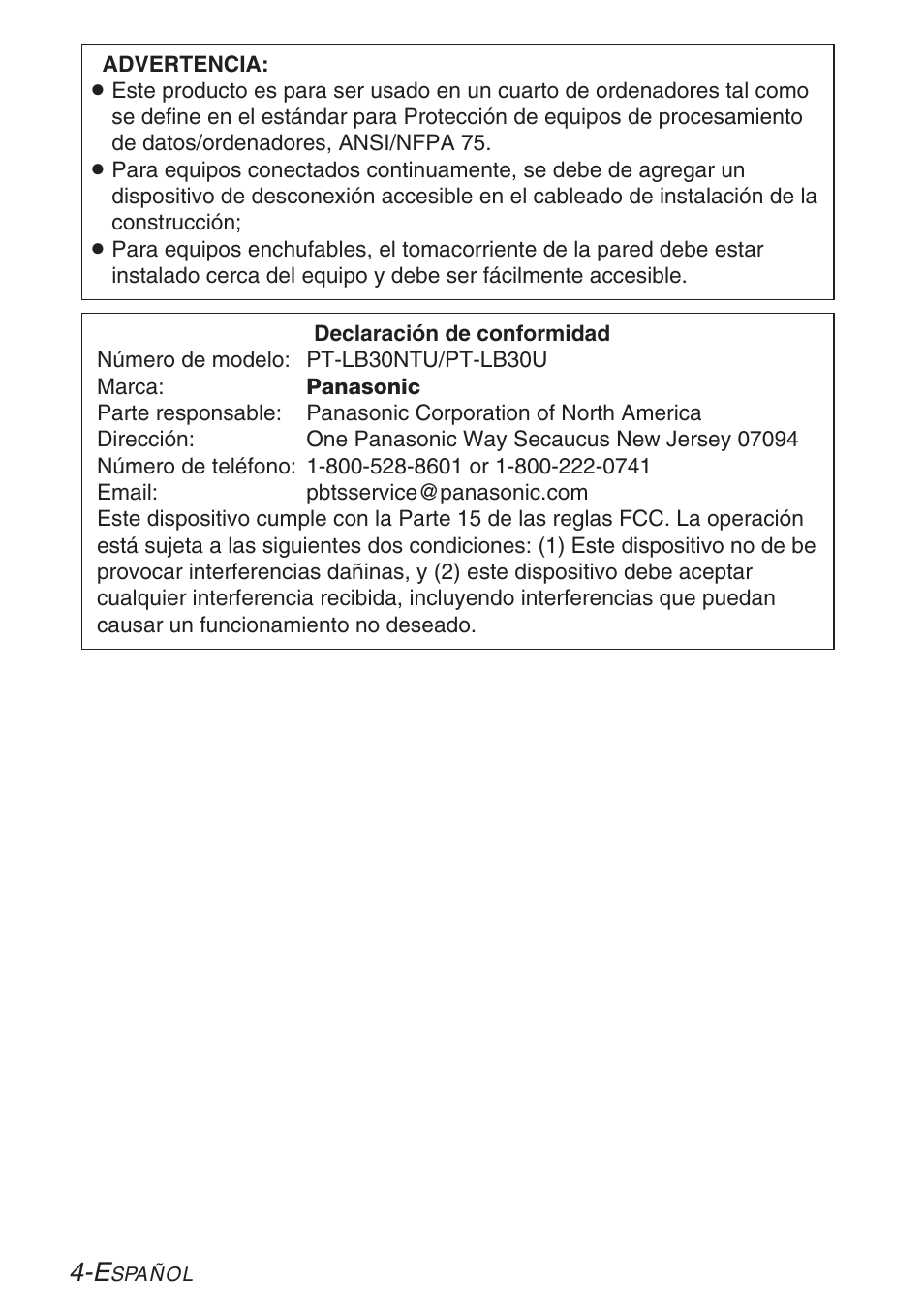 Panasonic PT-LB30U User Manual | Page 80 / 144