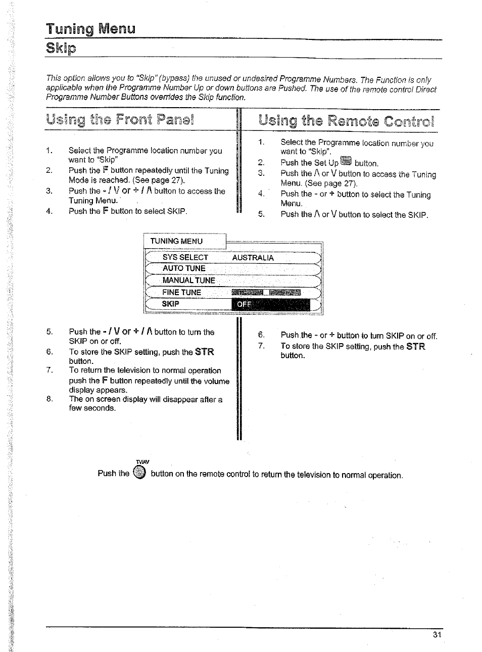 V or / a, V or | Panasonic TX-86W100A User Manual | Page 31 / 48