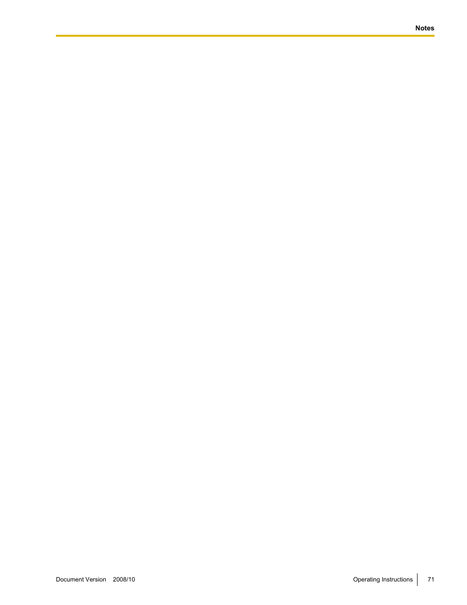 Panasonic KX-NT700 User Manual | Page 71 / 72