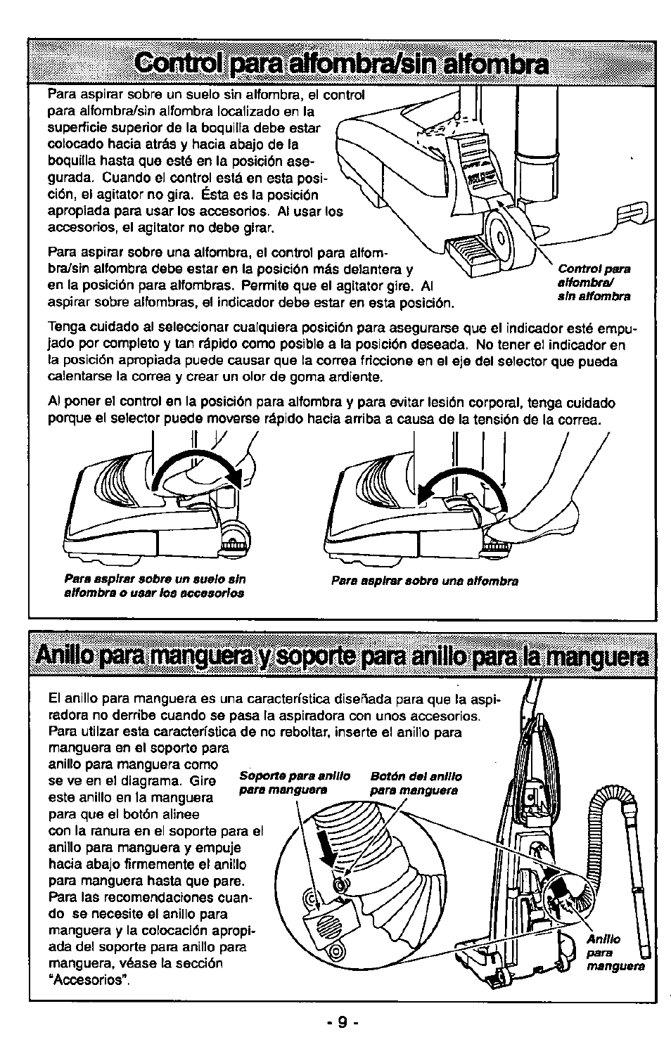 Соп^щэта aifombrafein alfombra | Panasonic MC-V7347 User Manual | Page 33 / 48