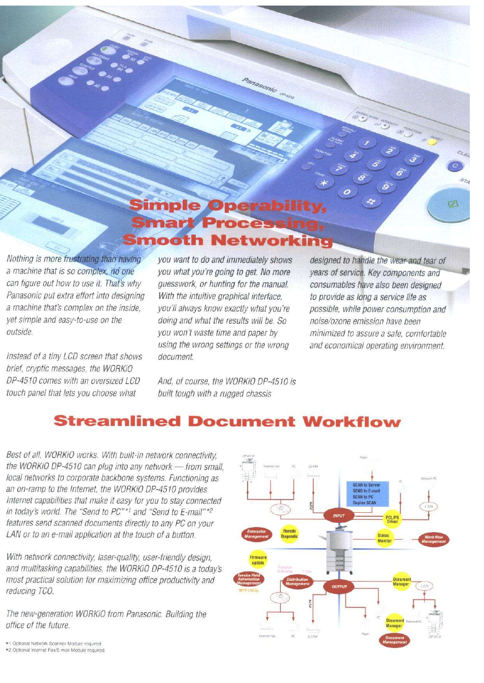 1* г, Stresmiineci document workflow | Panasonic DP-4510 User Manual | Page 3 / 12