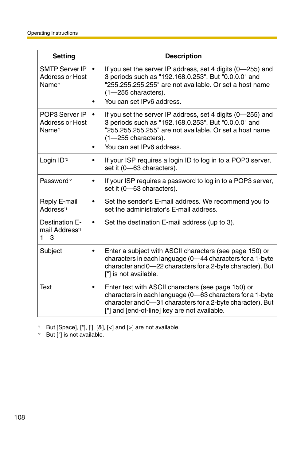 Panasonic BB-HCM371A User Manual | Page 108 / 160