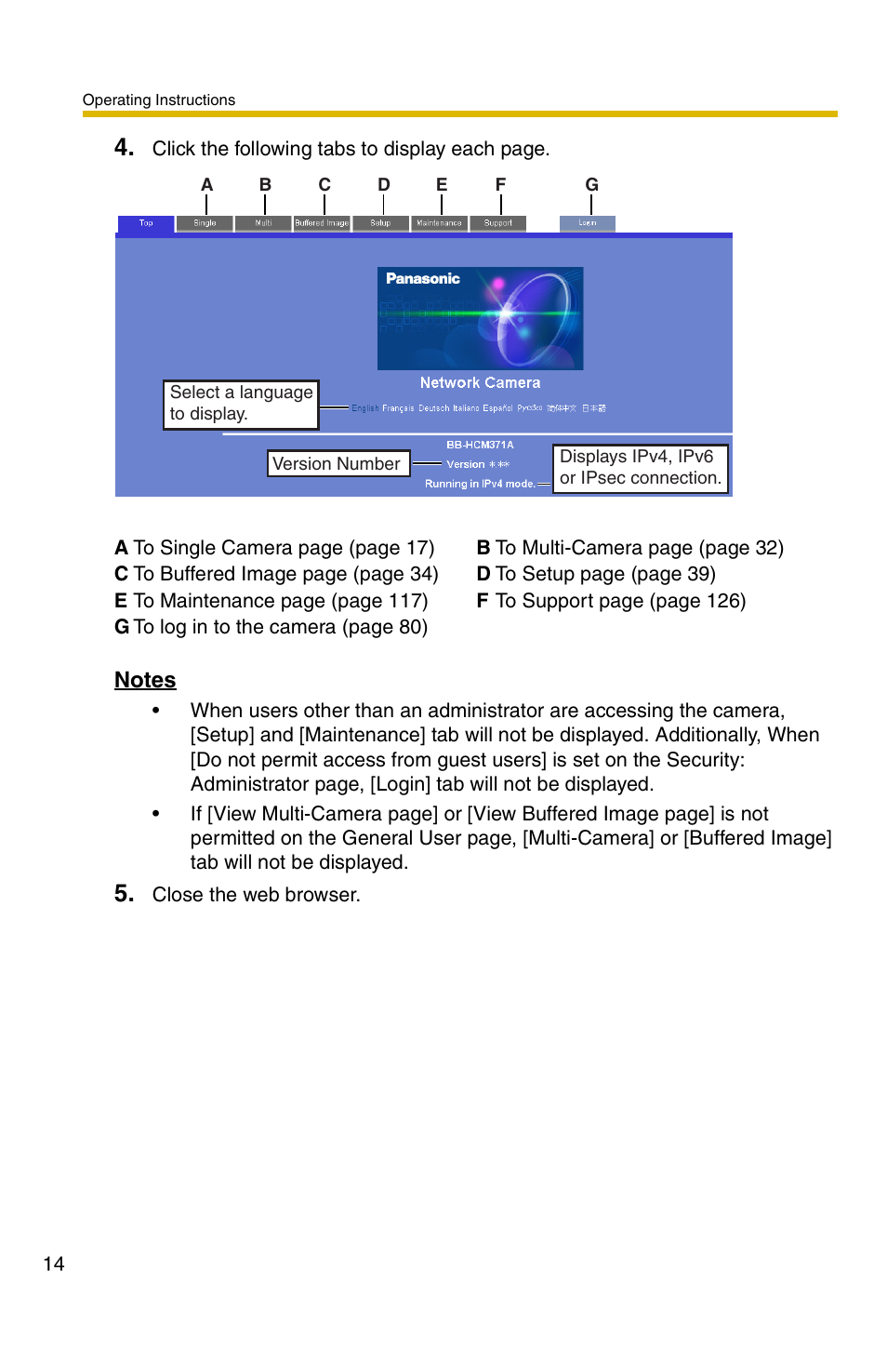 Panasonic BB-HCM371A User Manual | Page 14 / 160