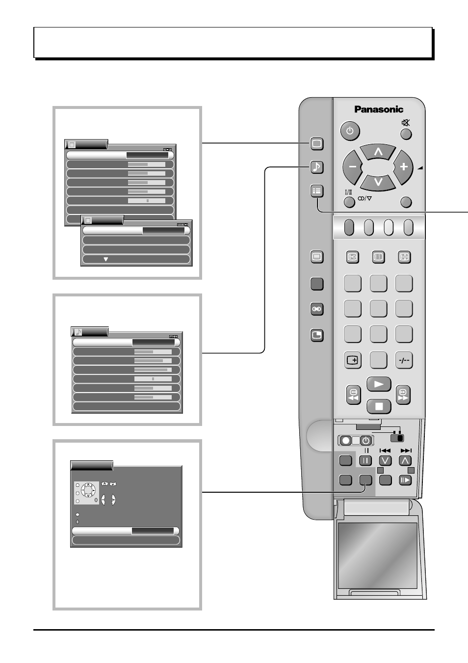 On-screen menu display from remote control | Panasonic TX-43P400X User Manual | Page 16 / 44