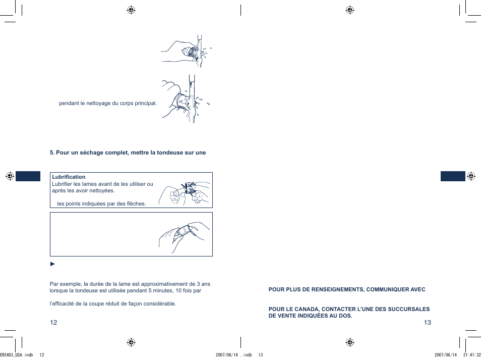 Panasonic ER2403 User Manual | Page 12 / 20