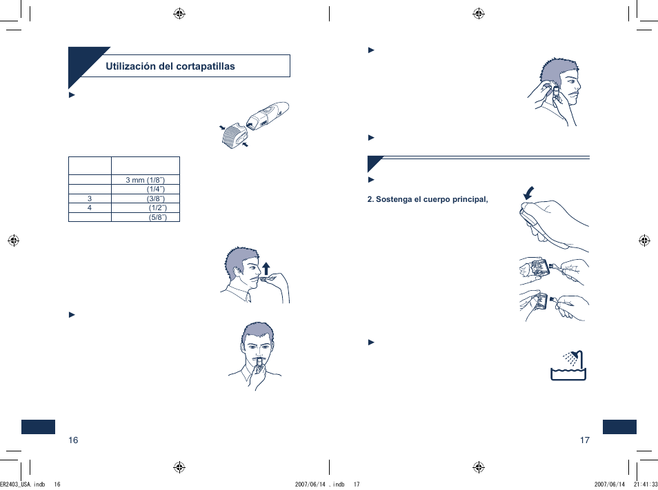 Panasonic ER2403 User Manual | Page 16 / 20