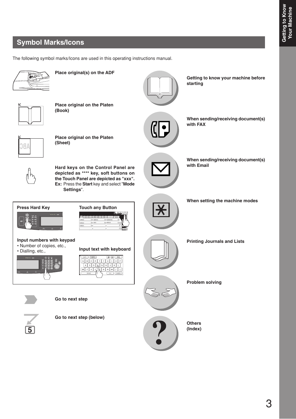 Symbol marks/icons | Panasonic 8045 User Manual | Page 3 / 196