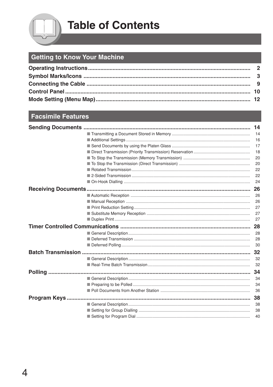 Panasonic 8045 User Manual | Page 4 / 196