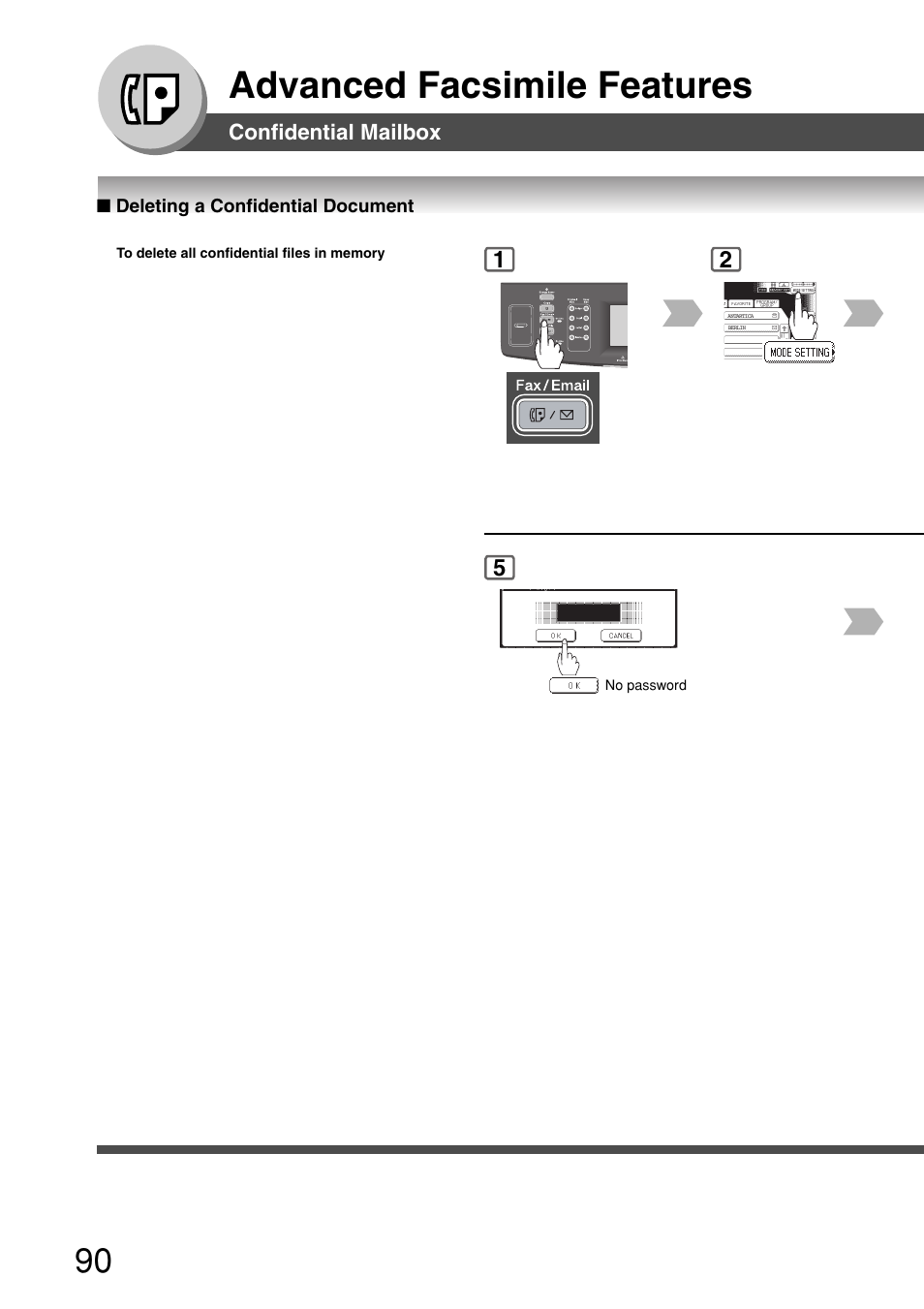 Advanced facsimile features | Panasonic 8045 User Manual | Page 90 / 196