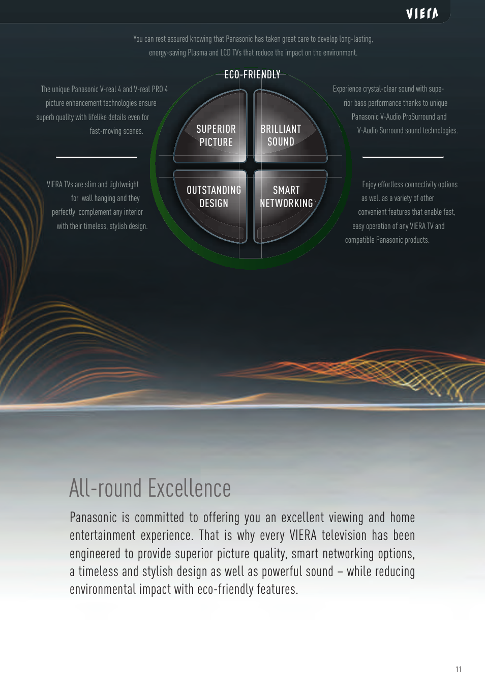 All-round excellence | Panasonic VIERA TX-P50G10B User Manual | Page 13 / 47