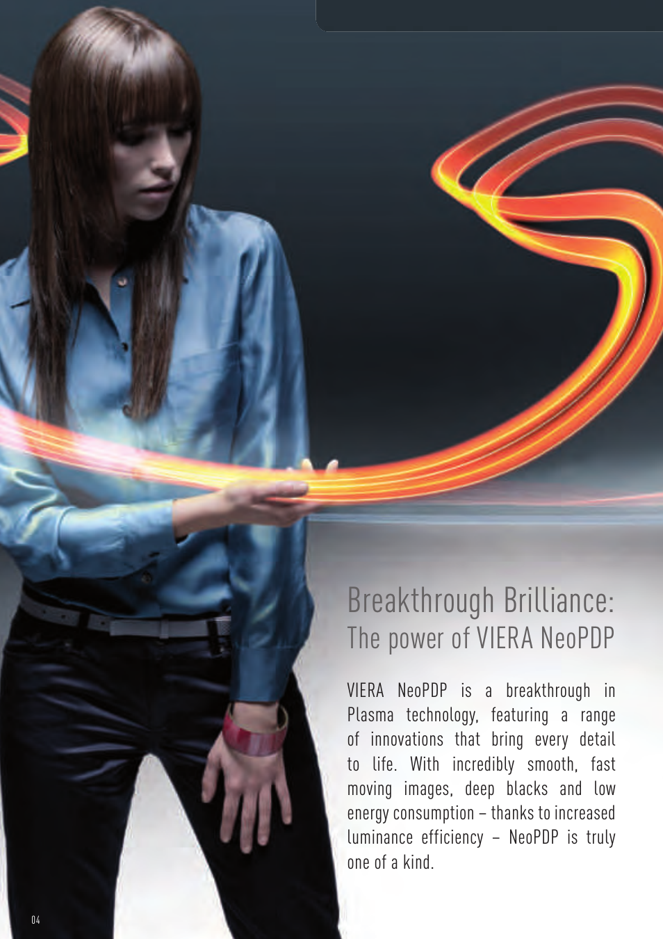 Breakthrough brilliance, The power of viera neopdp | Panasonic VIERA TX-P50G10B User Manual | Page 6 / 47