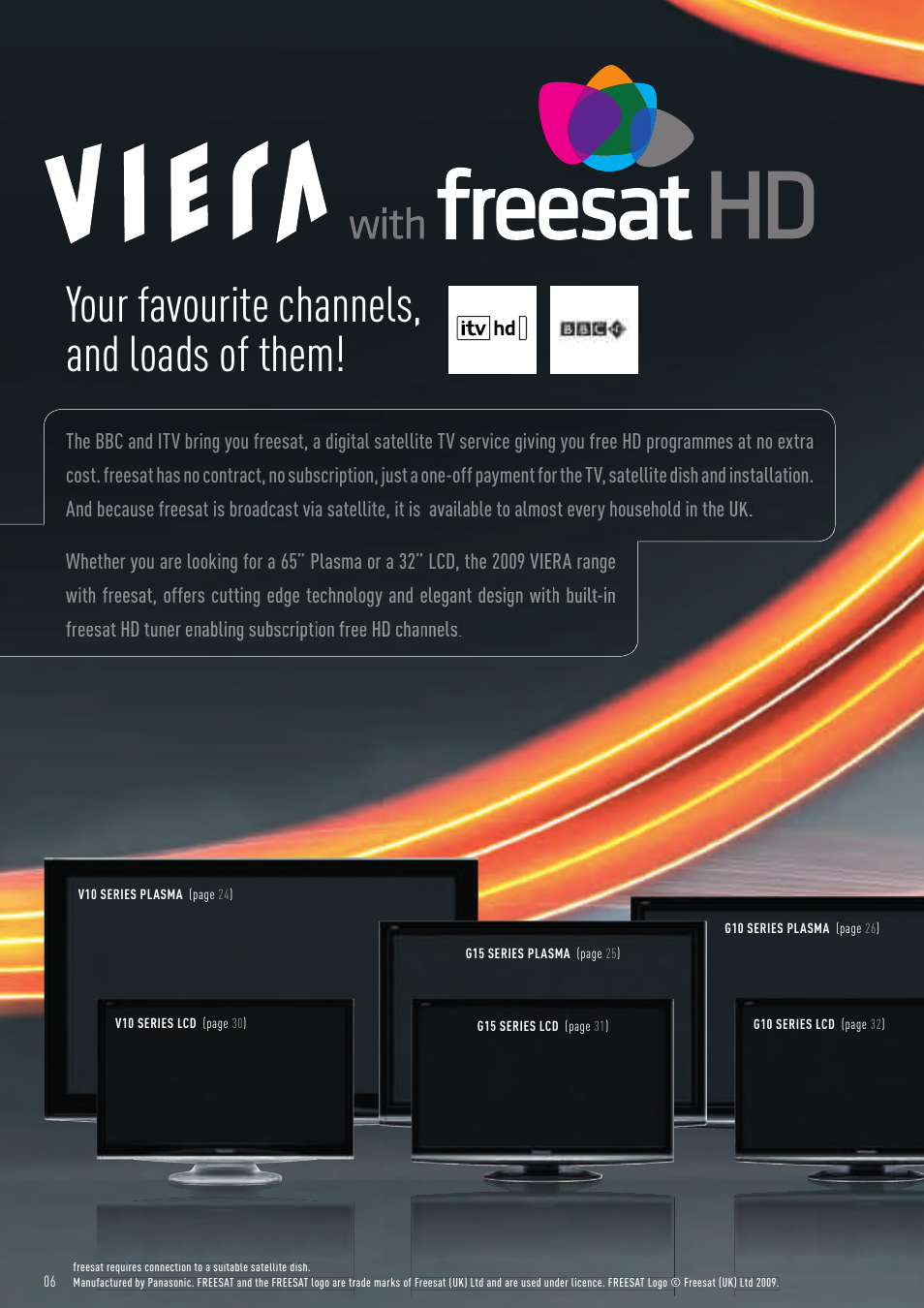 Your favourite channels, and loads of them | Panasonic VIERA TX-P50G10B User Manual | Page 8 / 47