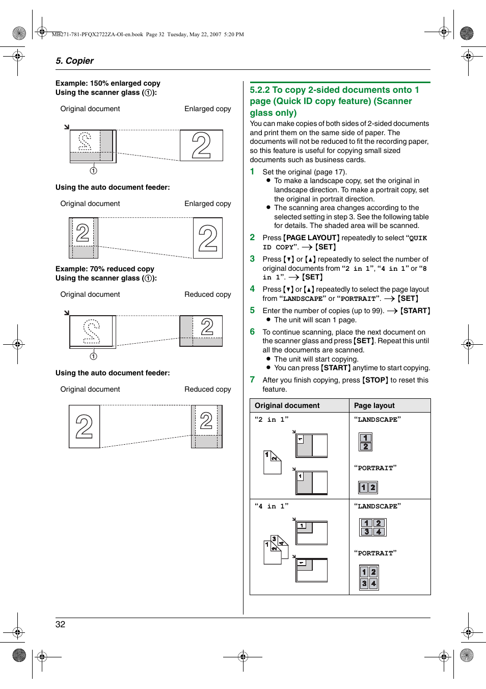 Panasonic KX-MB271 User Manual | Page 32 / 96