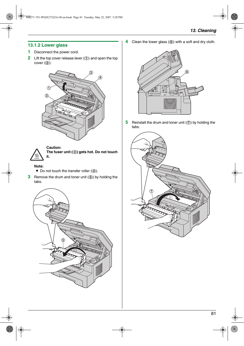 Panasonic KX-MB271 User Manual | Page 81 / 96