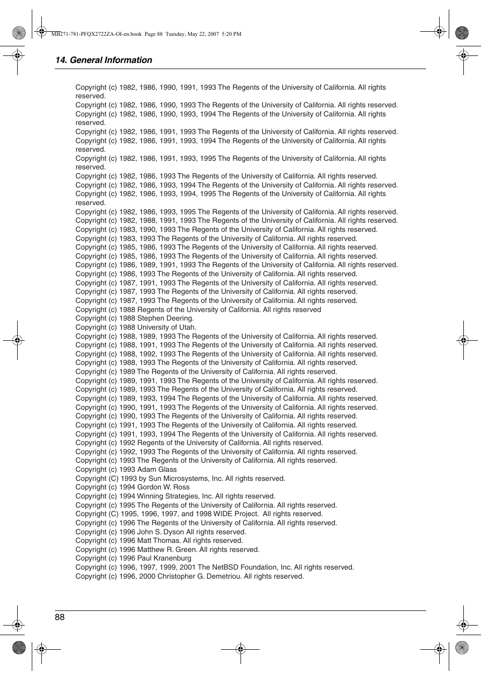 Panasonic KX-MB271 User Manual | Page 88 / 96