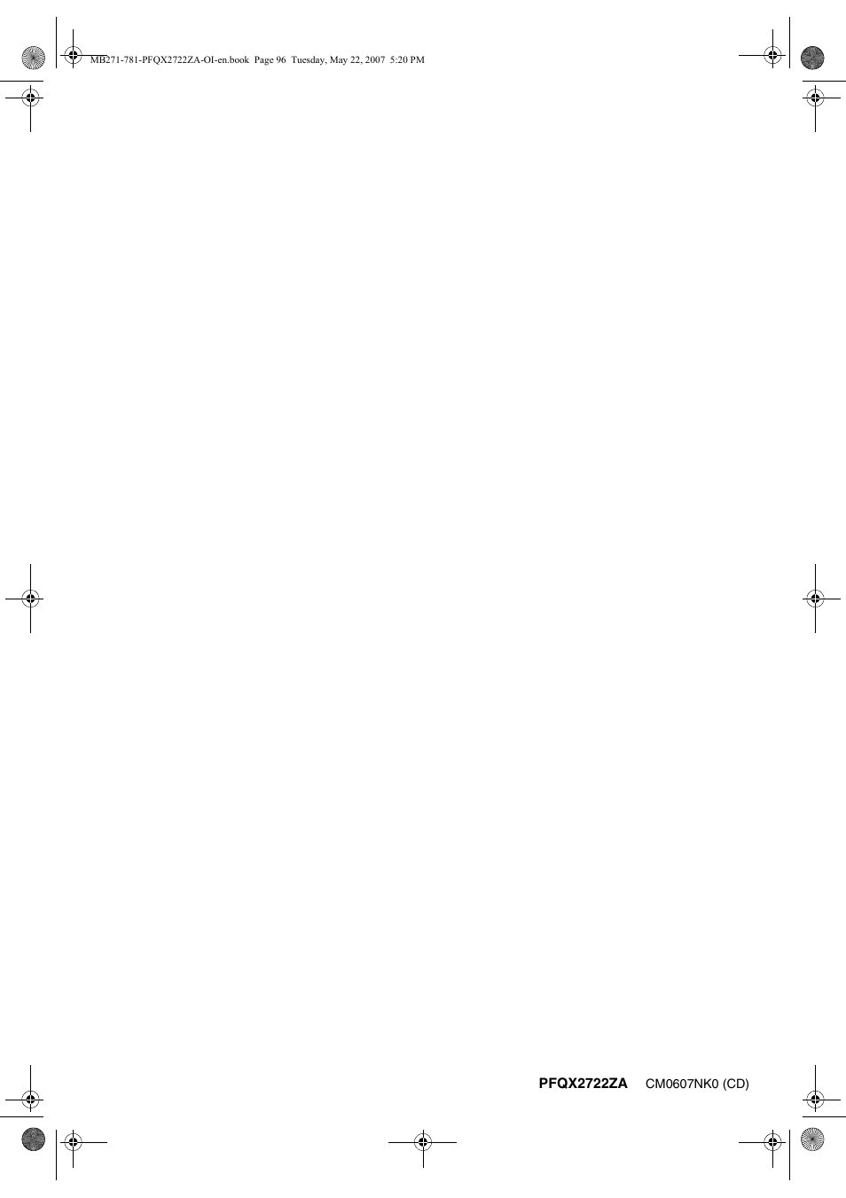 Panasonic KX-MB271 User Manual | Page 96 / 96