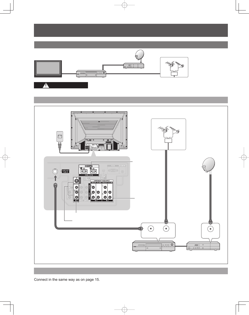 Caution | Panasonic PT-61LCZ7 User Manual | Page 16 / 68