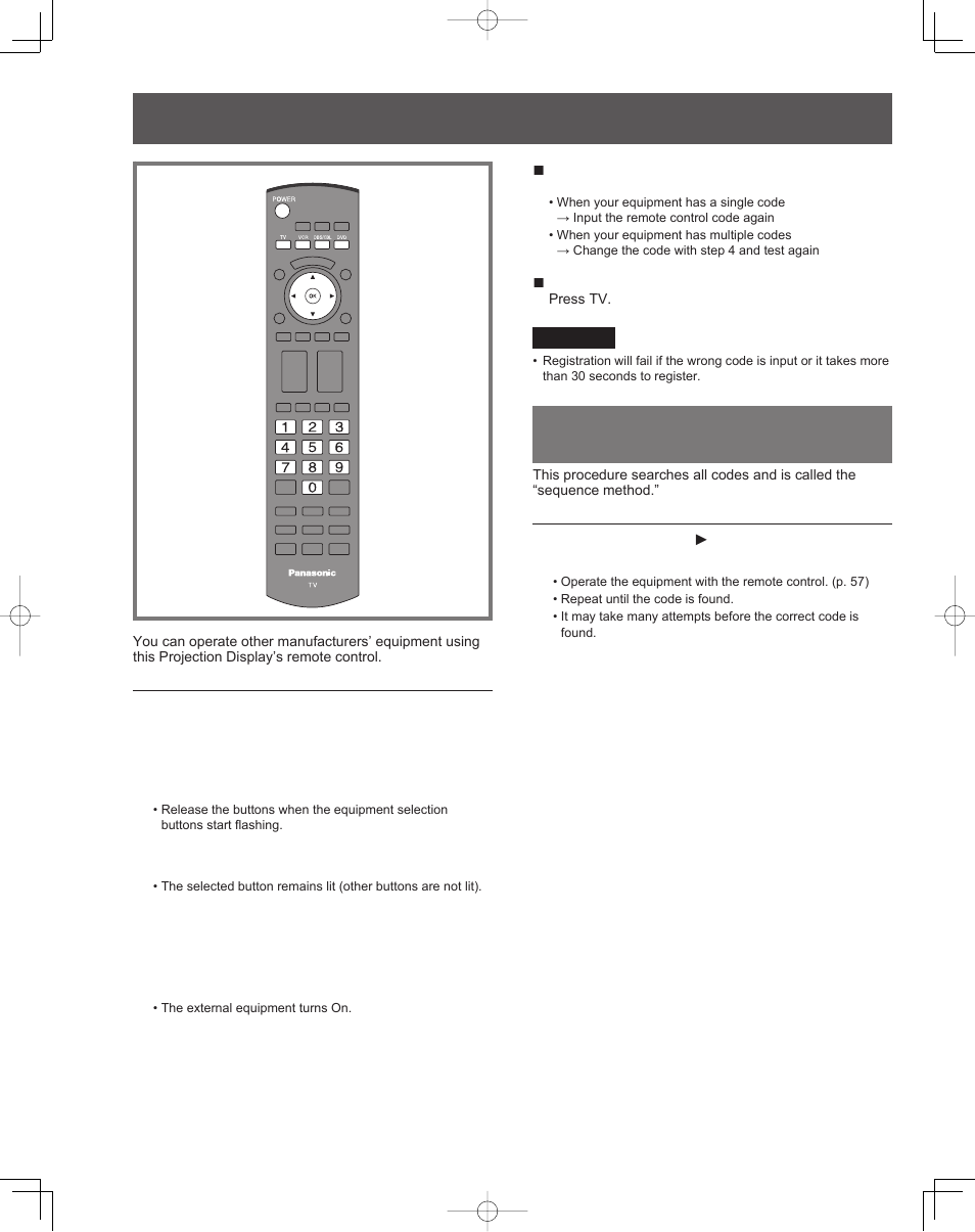 Other information, Operating peripheral equipment | Panasonic PT-61LCZ7 User Manual | Page 56 / 68