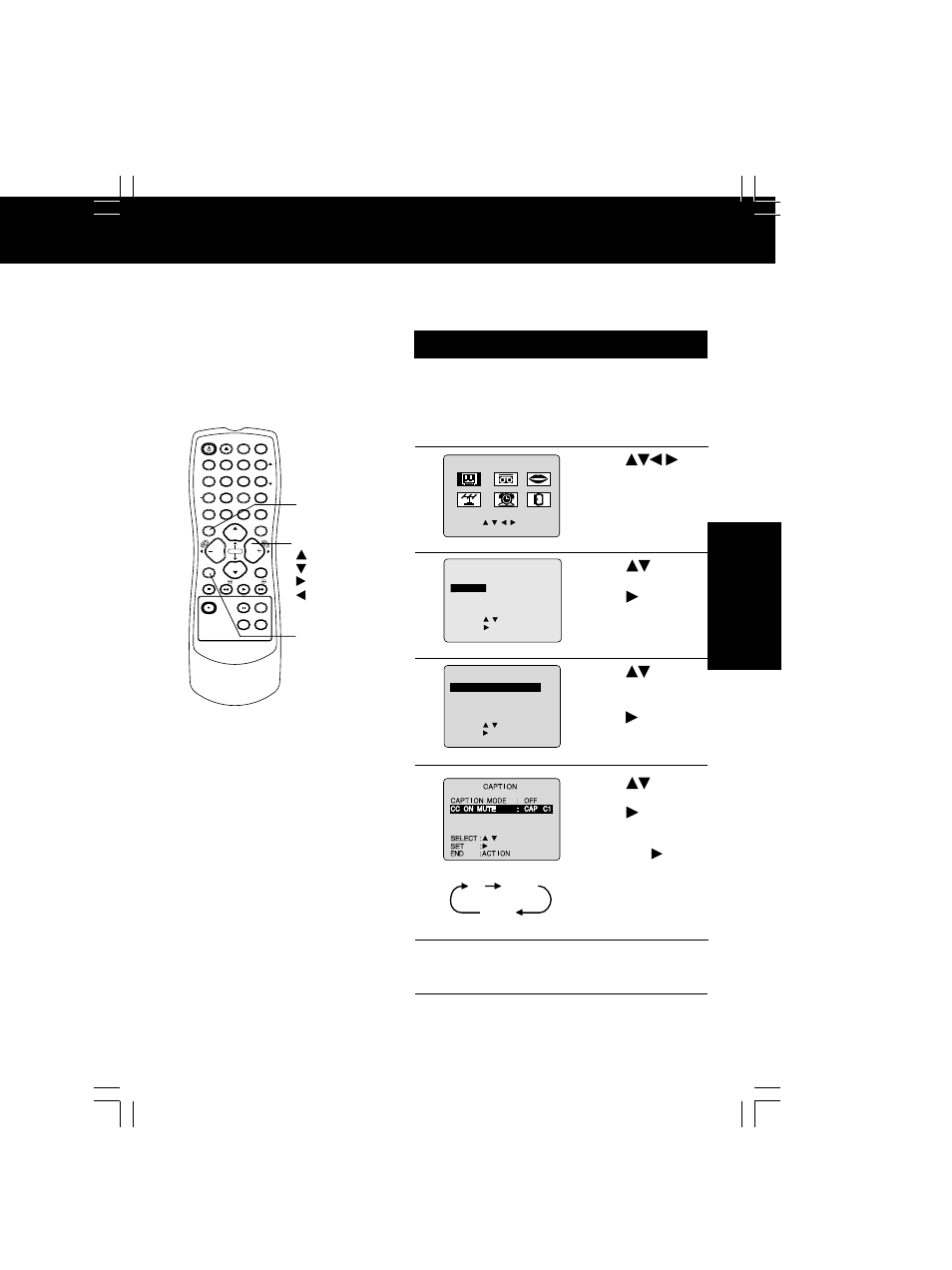 Caption on mute feature, Tv operation, 2) press | Panasonic PV-C1323A User Manual | Page 19 / 40